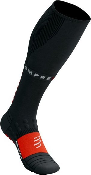 Compressport - Full Socks Winter Run - Kompressionssocken Gr T1 - EU: 35-38 schwarz