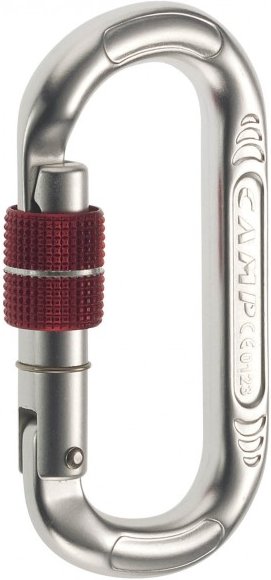 C.A.M.P. - Oval Compact Lock - Schraubkarabiner grau/weiß