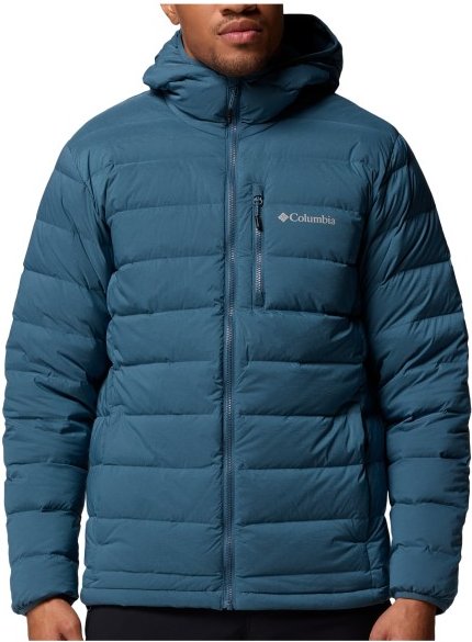 Columbia - Drift Peak Stretch Down Hooded Jacket - Daunenjacke Gr XXL blau