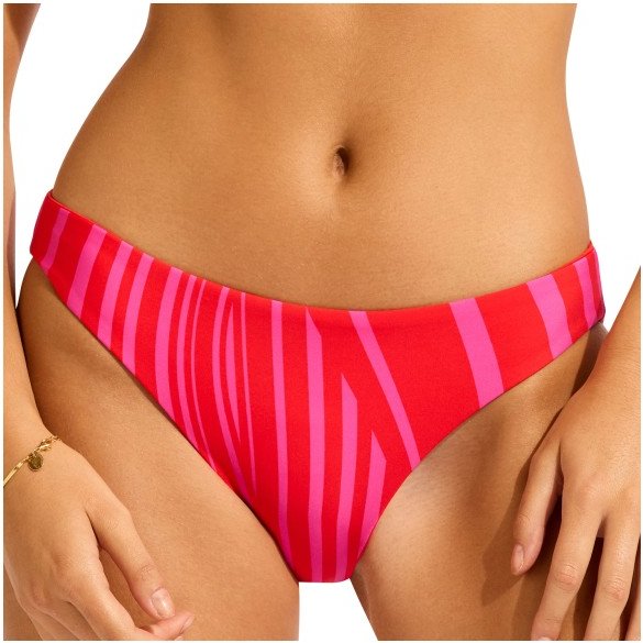 Seafolly - Women's Coastline Reversible Hipster Pant - Bikini-Bottom Gr 38 orange