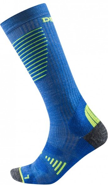 Devold - Cross Country Kid Sock - Skisocken Gr 25-27 blau