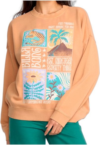 Thumbnail - Billabong - Women's Echo Crew Fleece - Pullover Gr L beige