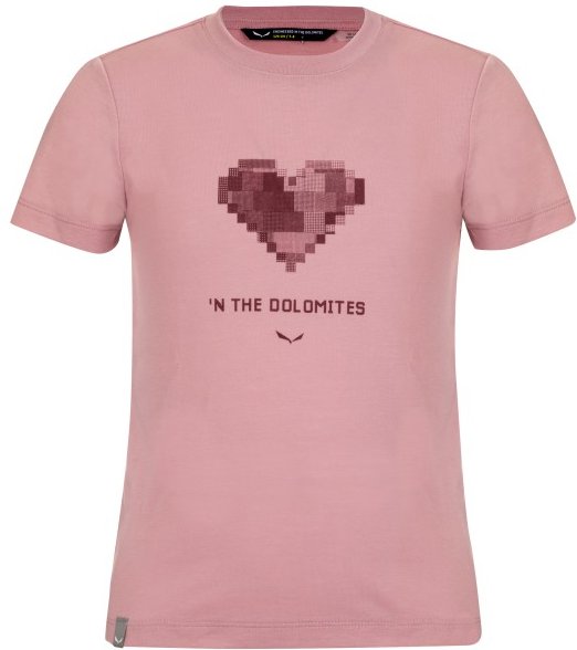Salewa - Kid's Graphic Dry S/S Tee - T-Shirt Gr 164 rosa