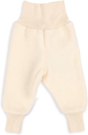 Engel - Baby Hose mit Nabelbund - Fleecehose Gr 50/56 weiß