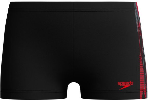 Speedo - Kid's Plastisol Placement Aquashort - Badehose Gr 140 grau/rot