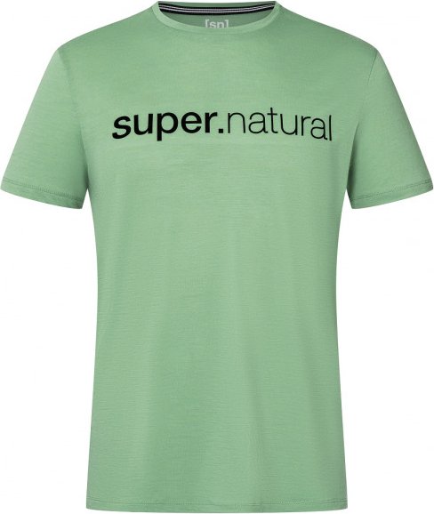 super.natural - 3D Signature Tee - Merinoshirt Gr L grün