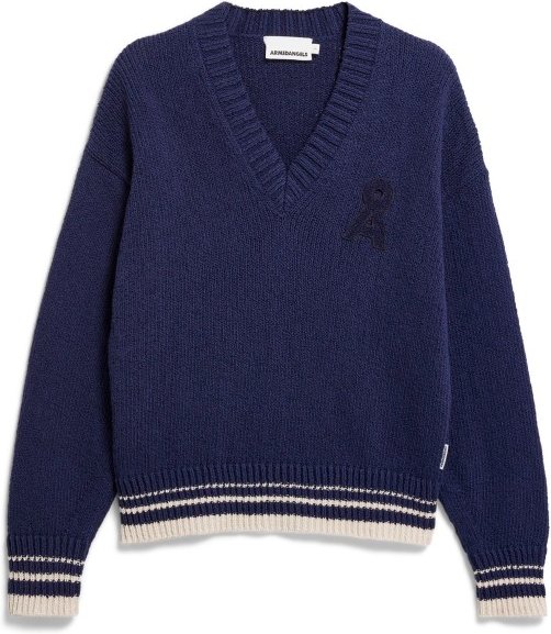 ARMEDANGELS - Women's Iconic Å College Knit Sweater - Pullover Gr XXL blau