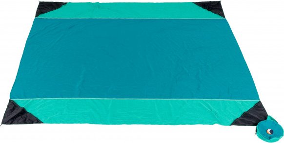 Ticket to the Moon - Beach Blanket - Picknickdecke Gr 213 x 213 cm türkis