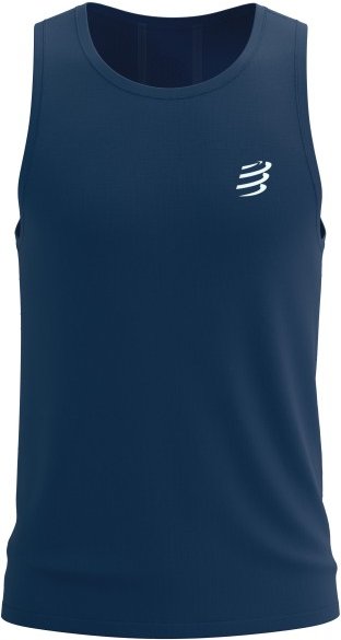 Compressport - Performance Singlet - Laufshirt Gr S blau