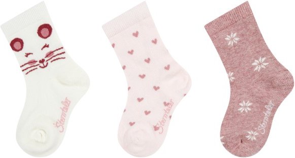 Sterntaler - Kid's Socken Maus 3-Pack - Multifunktionssocken Gr 27-30 weiß/rosa
