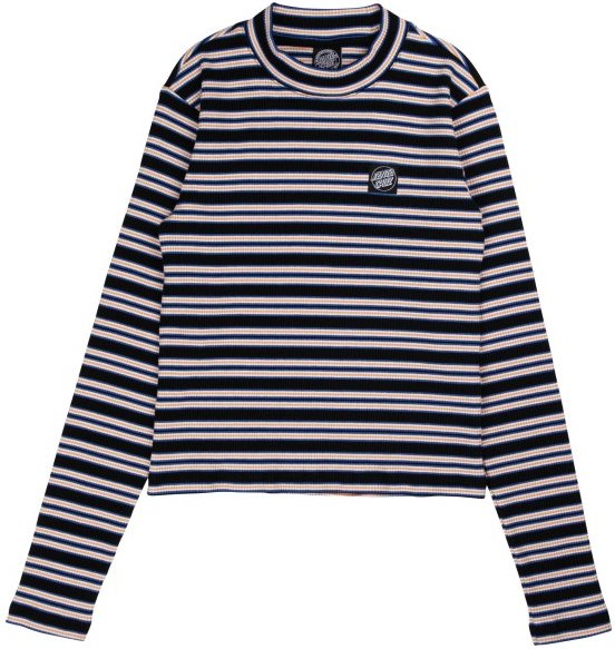 Santa Cruz - Women's Opus Dot Mock Neck L/S Top - Longsleeve Gr 12 grau