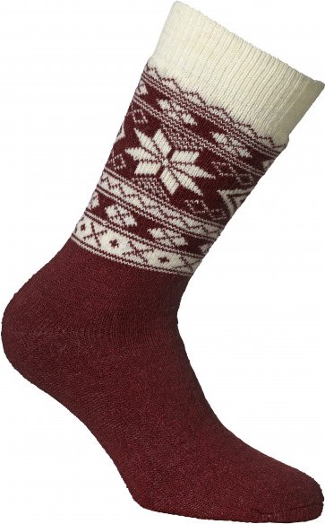 Thumbnail - Alpacasocks&Co - Winter Alpaca - Expeditionssocken Gr 36-39 rot