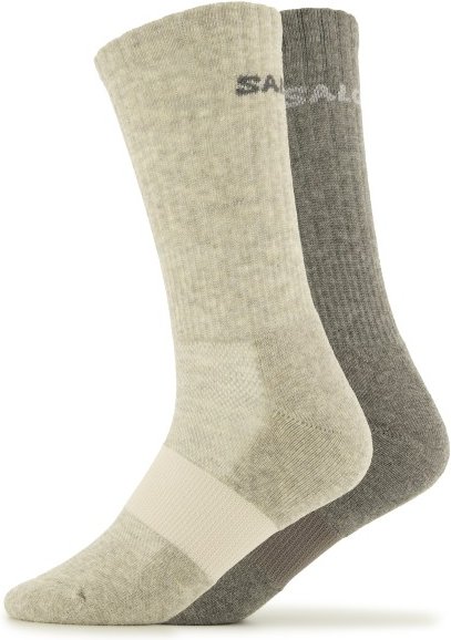 Thumbnail - Salomon - Evasion Crew 2-Pack - Multifunktionssocken Gr 36-38 beige