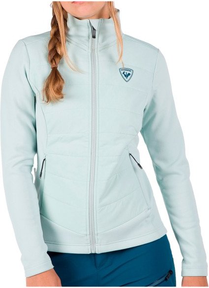 Thumbnail - Rossignol - Women's Classique Hybrid Clim Full Zip - Kunstfaserjacke Gr M grau