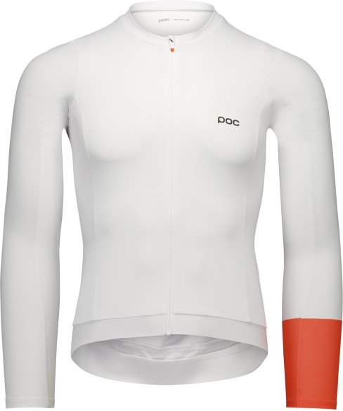 POC - Cadence L/S Jersey - Radtrikot Gr S grau/weiß