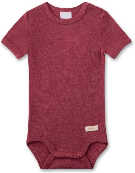 Sanetta - Kid's Wool Body S/S - Merinounterwäsche Gr 56/62 rot