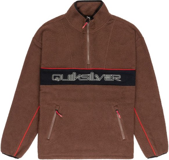 Thumbnail - Quiksilver - Omni Sherpa Half-Zip - Fleecepullover Gr S braun