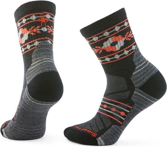 Thumbnail - Smartwool - Women's Hike Light Cush. Floral Mid Crew Socks - Wandersocken Gr S grau