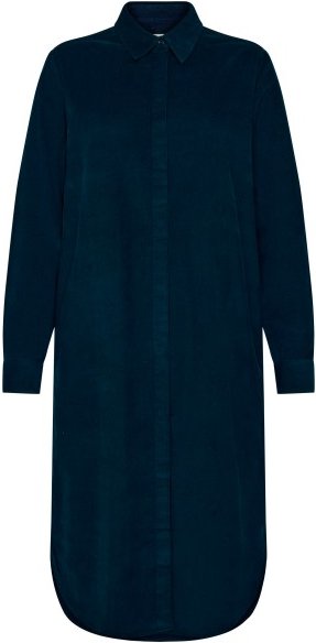 Thumbnail - KnowledgeCotton Apparel - Women's Corduroy Mid Len. 26 Wales - Kleid Gr L blau