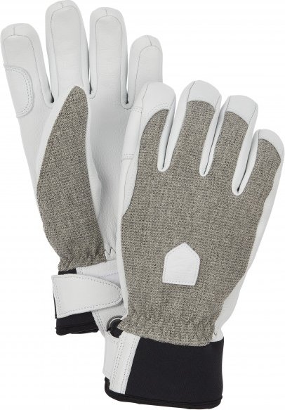 Thumbnail - Hestra - Women's Army Leather Patrol 5 Finger - Handschuhe Gr 6 grau