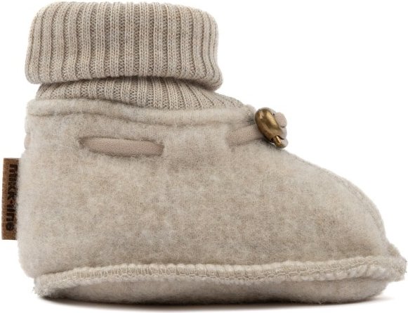 Thumbnail - Mikk-Line - Kid's Wool Footies - Hüttenschuhe Gr 50/56 beige
