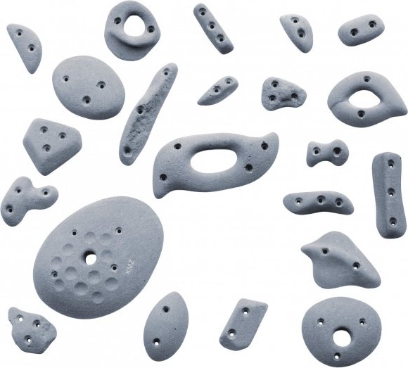 KMZ Holds - Spax 1 - 22er Spax-Set - Klettergriffe grau