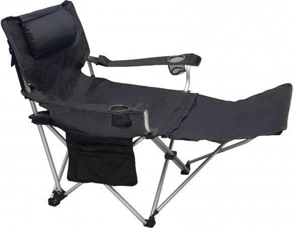 Basic Nature - Travelchair Luxus - Campingstuhl grau
