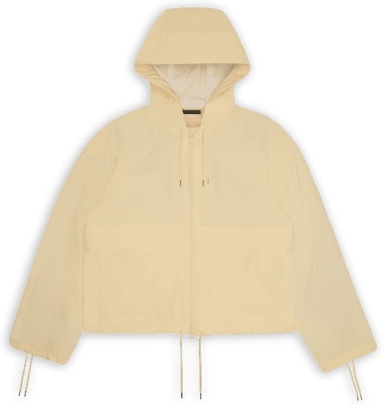 Thumbnail - Rains - Women's Suva Hardshell Short String W Jacket - Regenjacke Gr XL beige