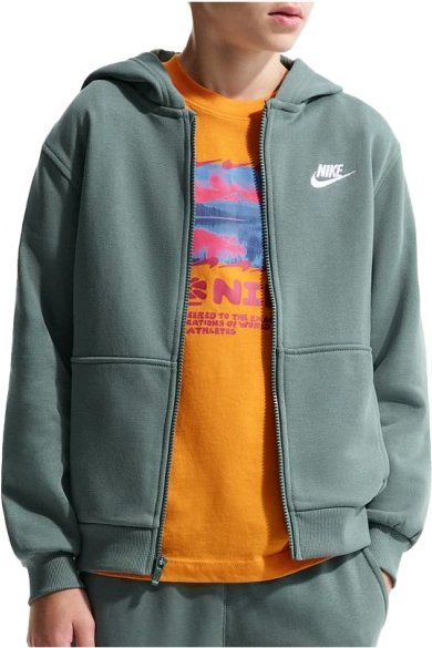 Nike - Kid's NSW Club FT Hooded Full ZIP L/S LBR - Zip-Hoodie Gr S bunt