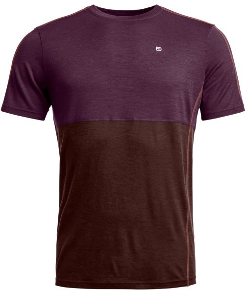 Ortovox - 185 Rock'N'Wool Short Sleeve - Merinounterwäsche Gr S lila/braun