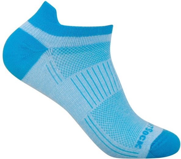 Wrightsock - Coolmesh II Low Tab - Multifunktionssocken Gr 41,5-45 blau