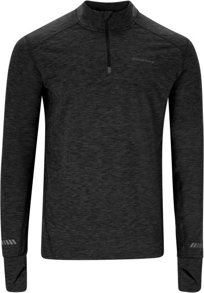 ENDURANCE - Tune V2 Melange Midlayer - Laufshirt Gr XXL schwarz