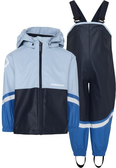 Didriksons - Kid's Waterman Set 12 - Regenset Gr 110 blau