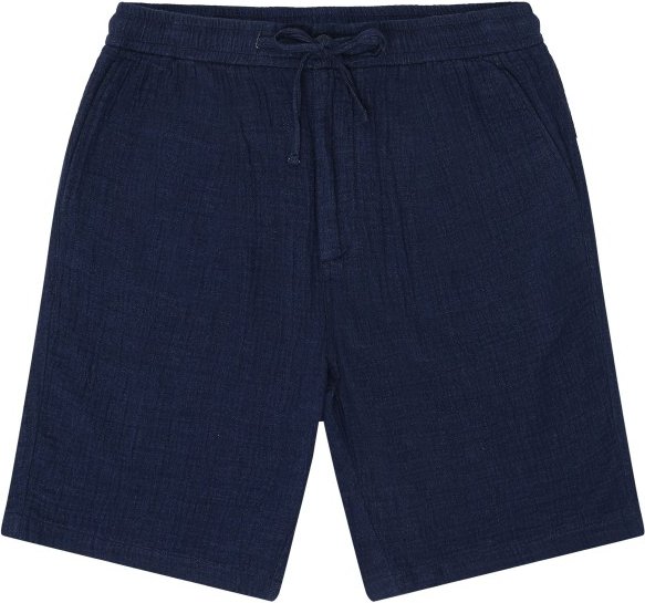 KnowledgeCotton Apparel - Fig Loose Fit Dobby Shorts - Shorts Gr S blau