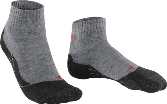 Thumbnail - Falke - TK2 Explore Short - Wandersocken Gr 42-43 grau