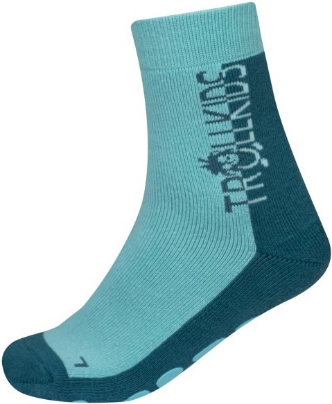Trollkids - Kid's Anti Slip Socks - Hüttenschuhe Gr 35-38 türkis