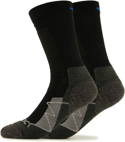 Stoic - Merino Trekking Crew Socks - Wandersocken Gr 45-47 schwarz