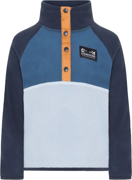 Didriksons - Kid's Monte Half-Buttoned 4 - Fleecepullover Gr 80 blau