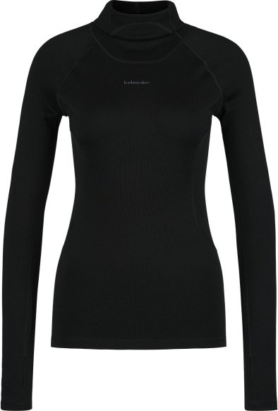 Icebreaker - Women's 300 MerinoFine Polar L/S Roll Neck - Merinounterwäsche Gr XL schwarz