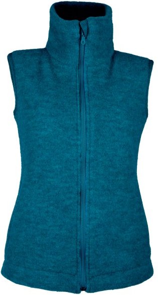 Thumbnail - Reiff - Women's Fleeceweste Laax - Merinoweste Gr S blau