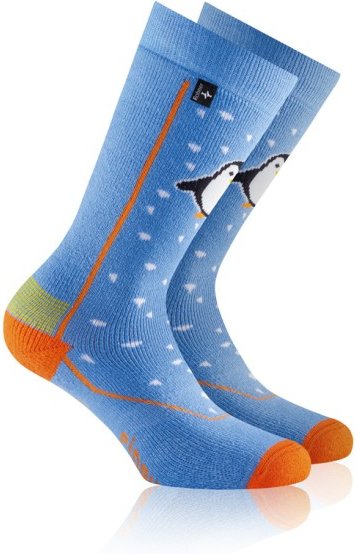 Thumbnail - Rohner - Kid's Pinguin - Skisocken Gr 27-30 blau