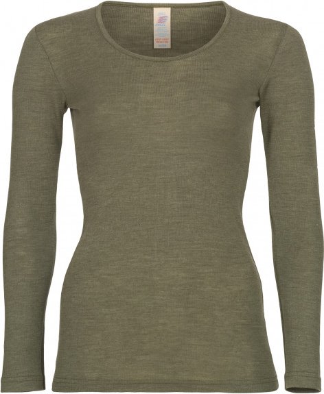 Thumbnail - Engel - Women's Unterhemd L/S - Merinounterwäsche Gr 38/40 oliv