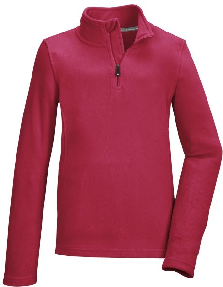 Thumbnail - killtec - Girl's KSW 247 Fleece Shirt - Fleecepullover Gr 140 rot/rosa