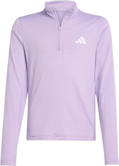 adidas - Girl's Goto PZ 1/4 Zip Longsleeve Tee - Funktionsshirt Gr 152 lila