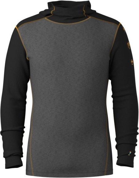 Thumbnail - Smartwool - Classic Thermal Merino Base Layer Hoodie - Merinounterwäsche Gr L grau/schwarz