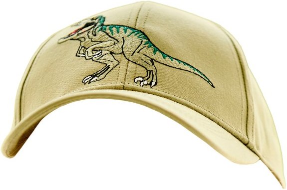 maximo - Boy's Cap Dino Stickerei Klettverschluss - Cap Gr 49-51 cm beige