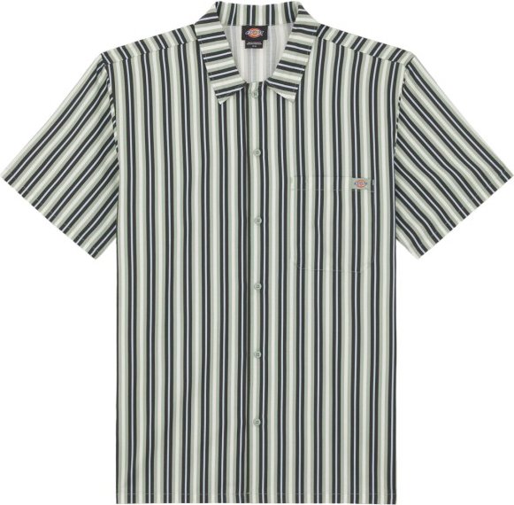 Dickies - Multi Stripe Work Shirt S/S - Hemd Gr S grau