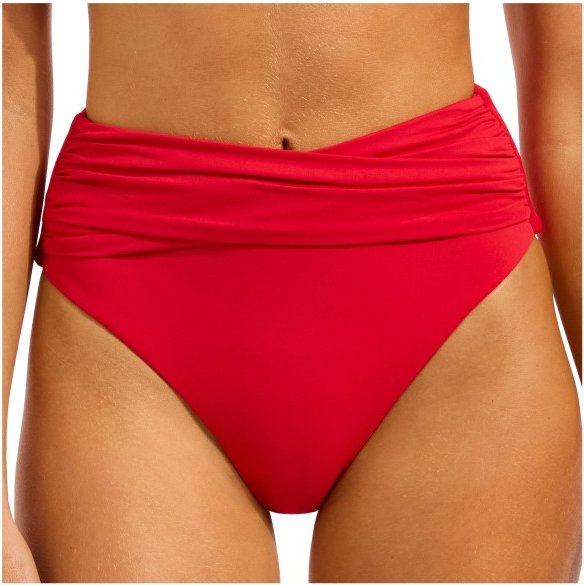 Seafolly - Women's Collective High Waist Wrap Front Pant - Bikini-Bottom Gr 42 orange/rot