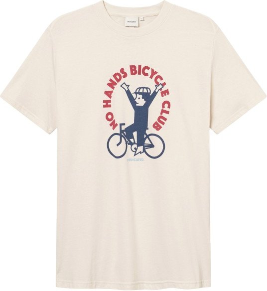 DEDICATED - T-Shirt Stockholm No Hands - T-Shirt Gr S weiß