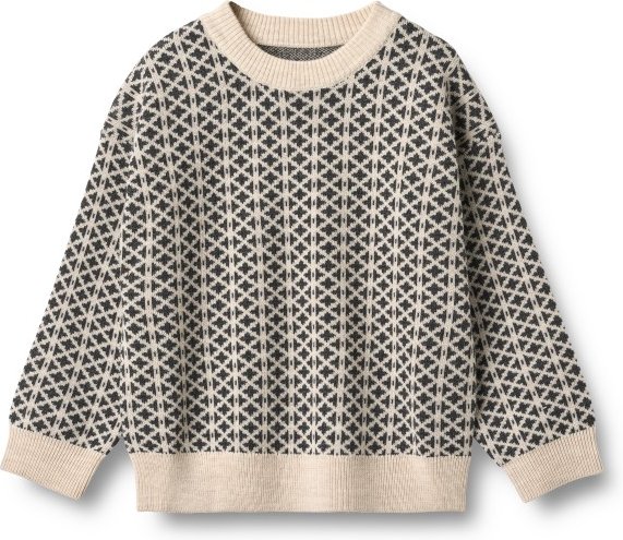 Thumbnail - WHEAT - Kid's Elias - Wollpullover Gr 140 grau